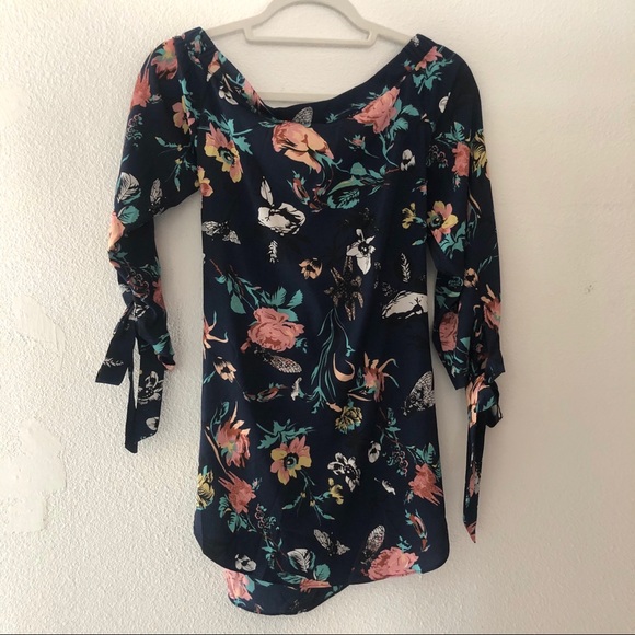 LUMARI Floral Tunic Dress Top - Picture 2 of 5